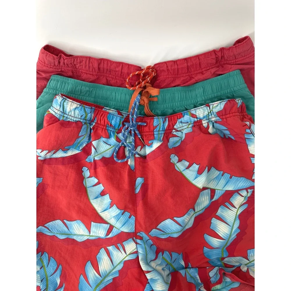 Tommy Bahama‎ Swim Trunks Mens Large Lot Teal Red Tropical Beach Bundle